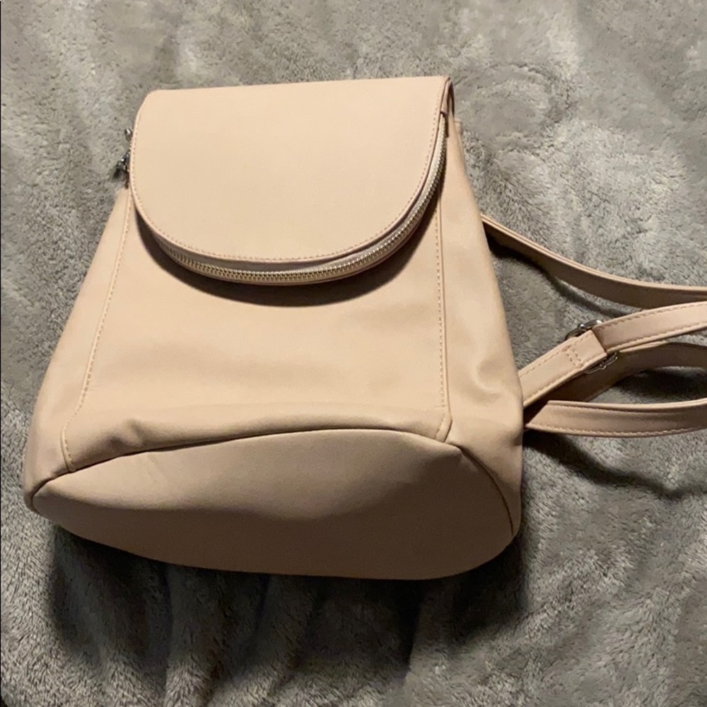 Blush pink back pack